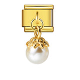 New Pearl Gemstone Hook Pendant Italian Module Bracelet DIY Elastic Splicing Stainless Steel Bracelet New Pearl Gemstone Hook Pendant Italian Module Bracelet DIY Elastic Splicing Stainless Steel Bracelet