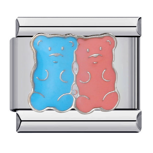 Cute Animal Titanium Steel Gold Plated Italian Charm Bracelet Customizable DIY Jewelry for Women