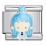 Cute Anime Cartoon Character Italian Module Bracelet Titanium Steel Welding Drip Oil DIY Elastic Splicing Bracelet Cute Anime Cartoon Character Italian Module Bracelet Titanium Steel Welding Drip Oil DIY Elastic Splicing Bracelet