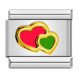 Italian Module Bracelet Color Drip Oil Stamping Pattern DIY Titanium Steel Elastic Splicing Bracelet Accessories Wholesale Italian Module Bracelet Color Drip Oil Stamping Pattern DIY Titanium Steel Elastic Splicing Bracelet Accessories Wholesale