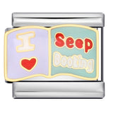 Titanium Steel Gold-plated Drip Welding Pattern DIY Italian Module Bracelet Italian Charm Bracele Titanium Steel Gold-plated Drip Welding Pattern DIY Italian Module Bracelet Italian Charm Bracele