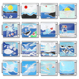 Blue Ocean Element Italian Module Bracelet - Stainless Steel Welded Pattern DIY Stretchable Fashion Bracelet Blue Ocean Element Italian Module Bracelet - Stainless Steel Welded Pattern DIY Stretchable Fashion Bracelet