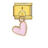 New Gold Bottom Love Pendant Italian Module Bracelet Stainless Steel Welding DIY Elastic Strap Chain Wholesale New Gold Bottom Love Pendant Italian Module Bracelet Stainless Steel Welding DIY Elastic Strap Chain Wholesale