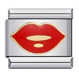 Romantic Valentine's Day Sweet Series Italian Module Bracelet Titanium Steel Welding Drip Oil Pattern DIY Bracelet Romantic Valentine's Day Sweet Series Italian Module Bracelet Titanium Steel Welding Drip Oil Pattern DIY Bracelet