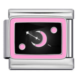 Cross Border Hot Selling Italian Module Bracelet Titanium Steel Drip Oil Welding Pattern DIY Watch Strap Chain Bracelet Wholesale Cross Border Hot Selling Italian Module Bracelet Titanium Steel Drip Oil Welding Pattern DIY Watch Strap Chain Bracelet Wholesale