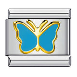 Titanium Steel Love Butterfly Stamping Pattern Color Drip Oil DIY Italian Module Bracelet Italian Charm Reference Knowledge 70/1000 T Titanium Steel Love Butterfly Stamping Pattern Color Drip Oil DIY Italian Module Bracelet Italian Charm Reference Knowledge 70/1000 T