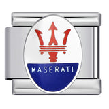 Italian Module Bracelet Automotive Logo Series Titanium Steel Welding Drip Oil DIY Elastic Splicing Table Italian Module Bracelet Automotive Logo Series Titanium Steel Welding Drip Oil DIY Elastic Splicing Table