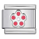 New Petal Stamping Series DIY Italian Module Bracelet Titanium Steel Gold Plated Drip Oil Splicing Strap Chain New Petal Stamping Series DIY Italian Module Bracelet Titanium Steel Gold Plated Drip Oil Splicing Strap Chain