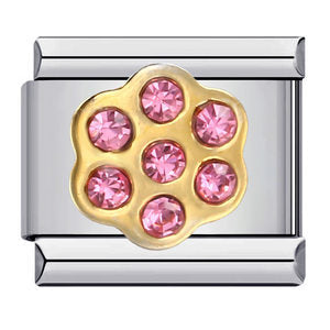 New Diamond Inlaid Titanium Steel Welding Drip Oil DIY Italian Module Bracelet Italian Charm Bracelet New Diamond Inlaid Titanium Steel Welding Drip Oil DIY Italian Module Bracelet Italian Charm Bracelet