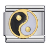 Cross Border New Stainless Steel Welding Pattern Gold-plated Drip Oil Wristband Cartoon DIY Italian Module Bracelet Wholesale Cross Border New Stainless Steel Welding Pattern Gold-plated Drip Oil Wristband Cartoon DIY Italian Module Bracelet Wholesale