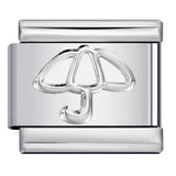 New Color Dripping Oil Umbrella Pattern DIY Italian Module Bracelet Stainless Steel Stamped Splicing Strap Chain New Color Dripping Oil Umbrella Pattern DIY Italian Module Bracelet Stainless Steel Stamped Splicing Strap Chain