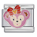 Cross Border Cartoon Animal Series Titanium Steel Welding Drip Oil DIY Bracelet Italian Module Bracelet Accessories Wholesale Cross Border Cartoon Animal Series Titanium Steel Welding Drip Oil DIY Bracelet Italian Module Bracelet Accessories Wholesale