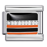 Personalized Pattern Italian Module Bracelet Stainless Steel Welding Drip Oil Cartoon DIY Elastic Splicing Bracelet Personalized Pattern Italian Module Bracelet Stainless Steel Welding Drip Oil Cartoon DIY Elastic Splicing Bracelet