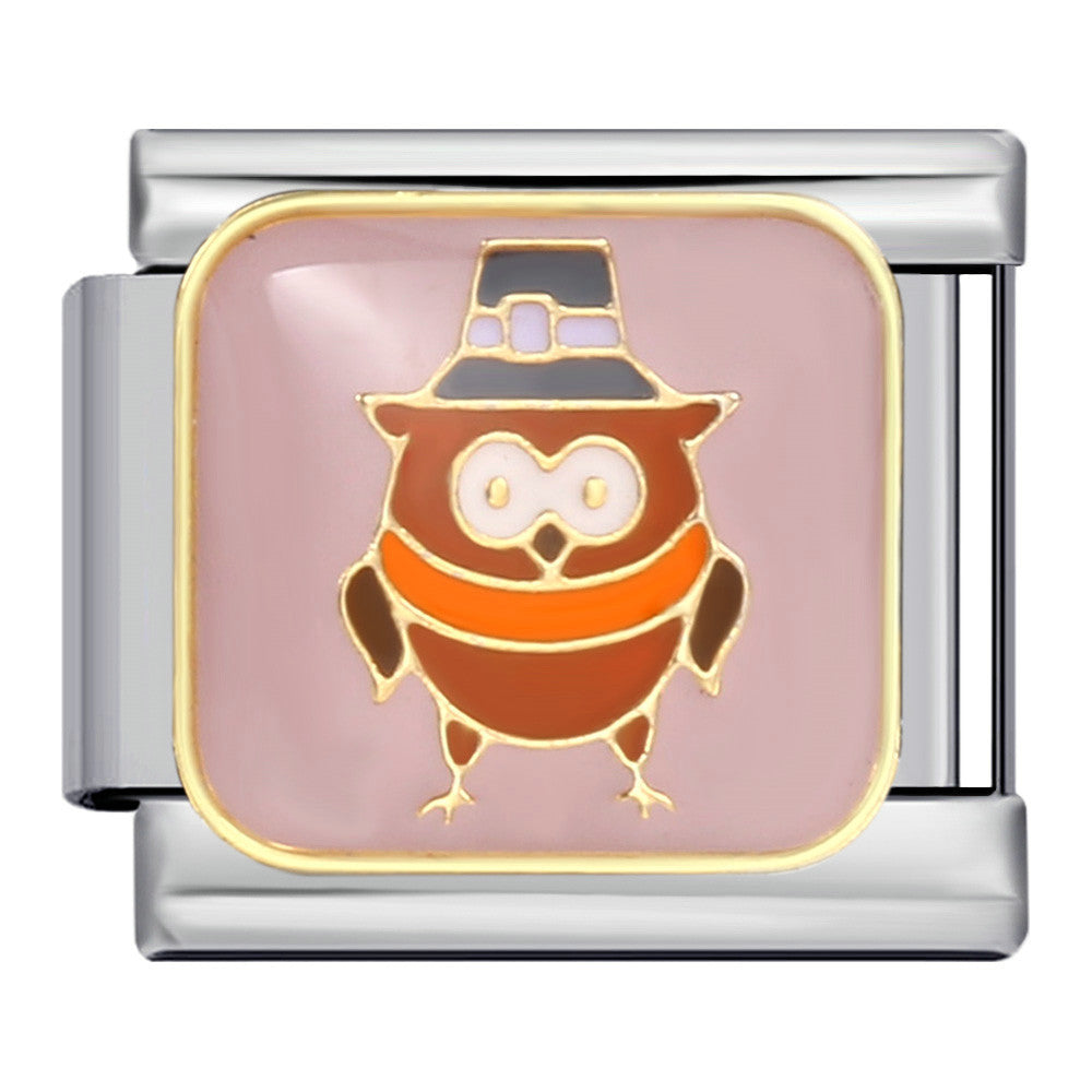 New Thanksgiving Series DIY Bracelet Stainless Steel Italian Module Bracelet Titanium Steel Welded Drip Oil Strap Chain New Thanksgiving Series DIY Bracelet Stainless Steel Italian Module Bracelet Titanium Steel Welded Drip Oil Strap Chain