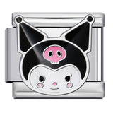 Cute Cartoon Character Series Titanium Steel Welding Drip Oil DIY Bracelet Italian Module Bracelet Accessories Wholesale Cute Cartoon Character Series Titanium Steel Welding Drip Oil DIY Bracelet Italian Module Bracelet Accessories Wholesale