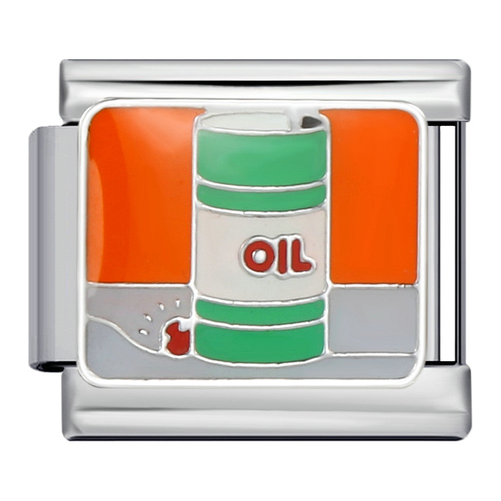 Fresh Illustration Series Italian Module Bracelet Titanium Steel Gold Plated Drip Oil DIY Welding Pattern Strap Chain Fresh Illustration Series Italian Module Bracelet Titanium Steel Gold Plated Drip Oil DIY Welding Pattern Strap Chain