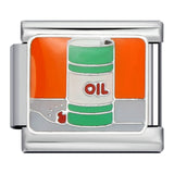 Fresh Illustration Series Italian Module Bracelet Titanium Steel Gold Plated Drip Oil DIY Welding Pattern Strap Chain Fresh Illustration Series Italian Module Bracelet Titanium Steel Gold Plated Drip Oil DIY Welding Pattern Strap Chain