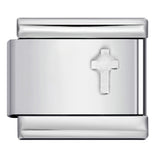 Gold and Silver Stamping Pattern Italian Module Bracelet Titanium Steel Drip Oil DIY Splicing Bracelet Wholesale Gold and Silver Stamping Pattern Italian Module Bracelet Titanium Steel Drip Oil DIY Splicing Bracelet Wholesale