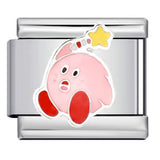 Pink Italian Modular Bracelet Titanium Steel Welding Gold Plated DIY Cartoon Free Connect Bracelet Pink Italian Modular Bracelet Titanium Steel Welding Gold Plated DIY Cartoon Free Connect Bracelet