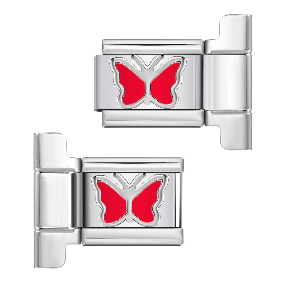 New Oil Drop Pattern DIY Watch with Connector Italian Module Bracelet Assembly and Splicing Bracelet Tool New Oil Drop Pattern DIY Watch with Connector Italian Module Bracelet Assembly and Splicing Bracelet Tool