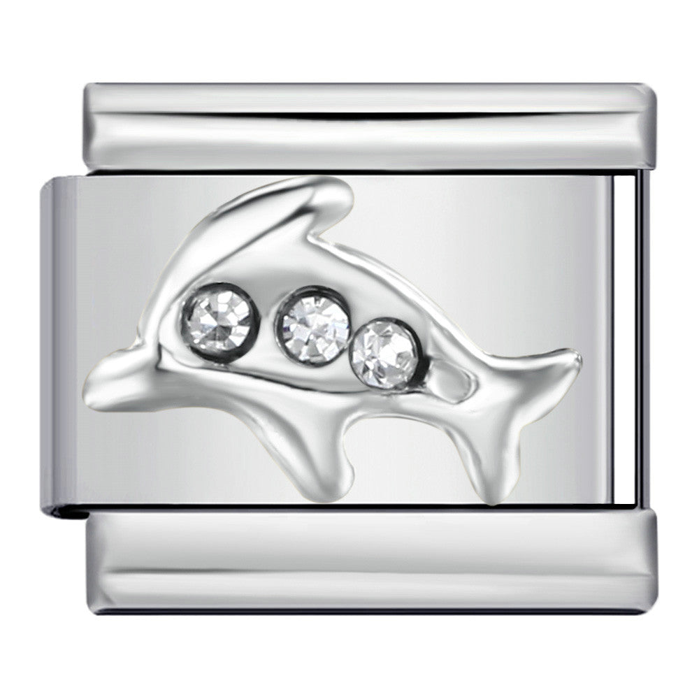 New Diamond Inlaid Titanium Steel Welding Drip Oil DIY Italian Module Bracelet Italian Charm Bracelet New Diamond Inlaid Titanium Steel Welding Drip Oil DIY Italian Module Bracelet Italian Charm Bracelet