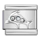 New Diamond Inlaid Titanium Steel Welding Drip Oil DIY Italian Module Bracelet Italian Charm Bracelet New Diamond Inlaid Titanium Steel Welding Drip Oil DIY Italian Module Bracelet Italian Charm Bracelet