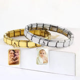 Cross Border Hot Selling Square Pendant Double-sided Laser Engraving Picture Making Engraving DIY Italian Module Bracelet Cross Border Hot Selling Square Pendant Double-sided Laser Engraving Picture Making Engraving DIY Italian Module Bracelet