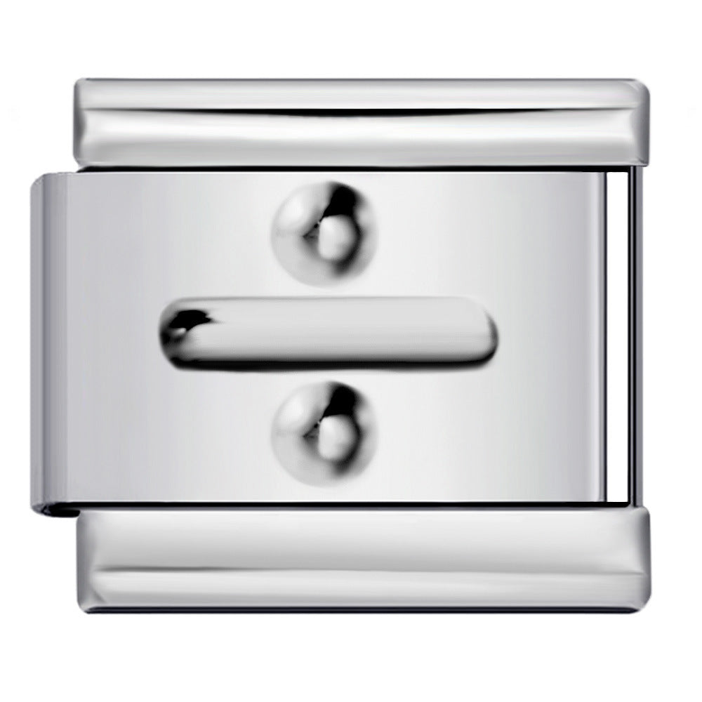 New Digital Symbol Series Italian Module Bracelet Stainless Steel Stamping DIY Elastic Bracelet Accessories Wholesale New Digital Symbol Series Italian Module Bracelet Stainless Steel Stamping DIY Elastic Bracelet Accessories Wholesale