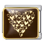 Wholesale of New Square Titanium Steel Bracelet Welding, Gold Plating, Drip Oil Cartoon DIY Italian Module Bracelet From Europe and America Wholesale of New Square Titanium Steel Bracelet Welding, Gold Plating, Drip Oil Cartoon DIY Italian Module Bracelet From Europe and America