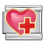 Colorful Drip Oil Love Element Italian Module Bracelet Welding Pattern DIY Elastic Splicing Stainless Steel Bracelet Colorful Drip Oil Love Element Italian Module Bracelet Welding Pattern DIY Elastic Splicing Stainless Steel Bracelet