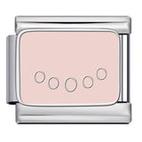 Pink Pattern Italian Module Bracelet Titanium Steel Welding Drip Oil Pattern DIY Bracelet Gift for Girls Pink Pattern Italian Module Bracelet Titanium Steel Welding Drip Oil Pattern DIY Bracelet Gift for Girls