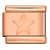 Rose Gold Titanium Steel Stamping Pattern DIY Italian Module Bracelet Italian Charm Bracelet Rose Gold Titanium Steel Stamping Pattern DIY Italian Module Bracelet Italian Charm Bracelet