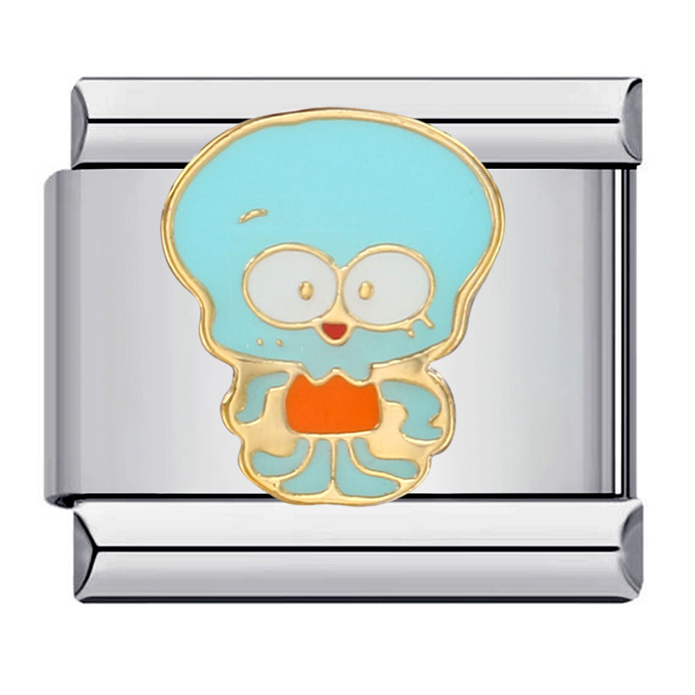 Classic Cartoon Character Italian Module Bracelet Titanium Steel Gold Plated Drip Oil DIY Welding Pattern Bracelet Classic Cartoon Character Italian Module Bracelet Titanium Steel Gold Plated Drip Oil DIY Welding Pattern Bracelet