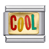 Gold Bottom English Love Italian Module Bracelet Stainless Steel Welding Gold Plating Drip Oil DIY Elastic Bracelet Gold Bottom English Love Italian Module Bracelet Stainless Steel Welding Gold Plating Drip Oil DIY Elastic Bracelet