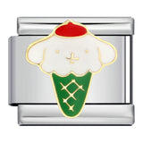 New Christmas Elements Italian Module Bracelet Personalized Welding Drip Oil Titanium Steel Bracelet DIY Strap Chain New Christmas Elements Italian Module Bracelet Personalized Welding Drip Oil Titanium Steel Bracelet DIY Strap Chain