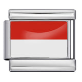 Hot Selling New World Flag Photo Dropper Series Titanium Steel DIY Italian Module Bracelet Accessories Wholesale Hot Selling New World Flag Photo Dropper Series Titanium Steel DIY Italian Module Bracelet Accessories Wholesale