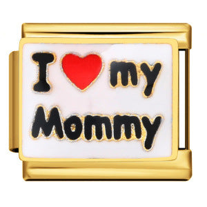 New Warm Mother's Day Series Bracelet Titanium Steel Gold Plated Welding Pattern DIY Italian Module Bracelet New Warm Mother's Day Series Bracelet Titanium Steel Gold Plated Welding Pattern DIY Italian Module Bracelet