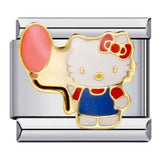 Wholesale DIY Titanium Steel Welded Enamel Drop Charms Italian Link Bracelet Straps with Cute Cartoon Patterns Wholesale DIY Titanium Steel Welded Enamel Drop Charms Italian Link Bracelet Straps with Cute Cartoon Patterns