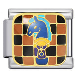 Cross Border Hot Selling Chess Italian Module Bracelet Titanium Steel Welding Gold Plating Drip Oil DIY Splicing Bracelet Cross Border Hot Selling Chess Italian Module Bracelet Titanium Steel Welding Gold Plating Drip Oil DIY Splicing Bracelet