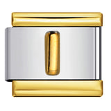 Gold Package Silver Convex Letter Italian Module Bracelet Stainless Steel DIY Elastic Splicing Strap Chain Wholesale Gold Package Silver Convex Letter Italian Module Bracelet Stainless Steel DIY Elastic Splicing Strap Chain Wholesale