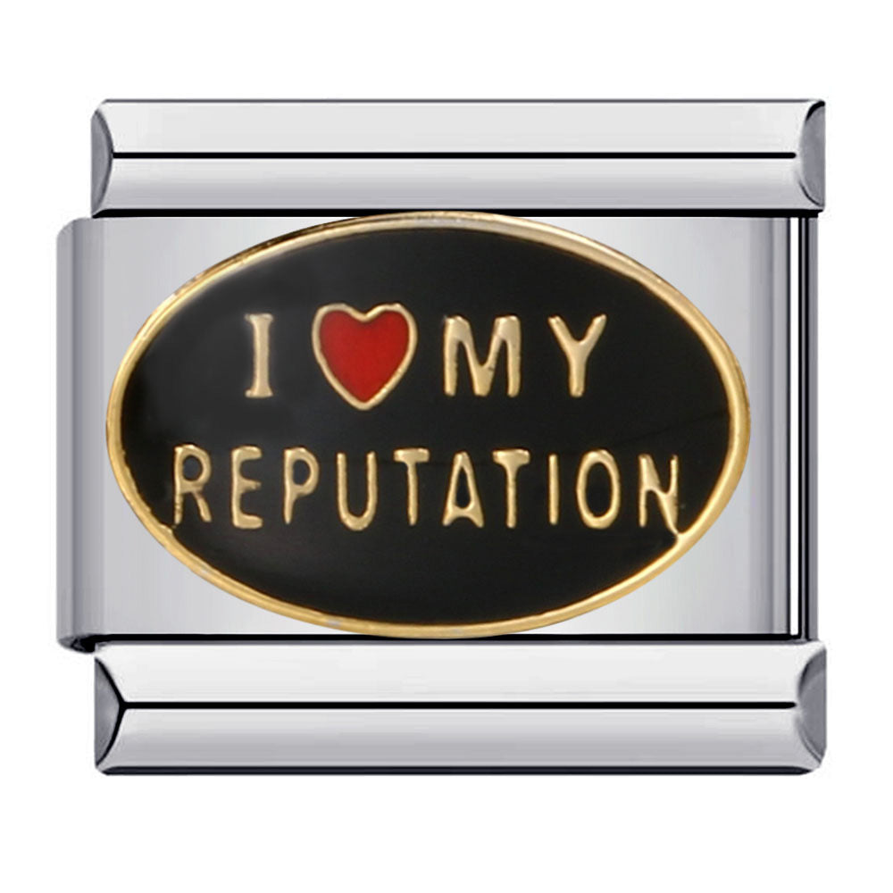 Cross Border Hot Selling Heart English Pattern Wristband Titanium Steel Welded Gold-plated Drip Oil DIY Italian Module Bracelet Cross Border Hot Selling Heart English Pattern Wristband Titanium Steel Welded Gold-plated Drip Oil DIY Italian Module Bracelet