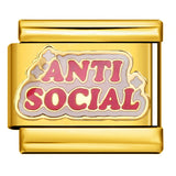 Italian Module Bracelet DIY Titanium Steel All Gold Welding Drip Oil Pattern Elastic Splicing Bracelet Accessory Italian Module Bracelet DIY Titanium Steel All Gold Welding Drip Oil Pattern Elastic Splicing Bracelet Accessory