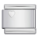 Concave Silver Titanium Steel Stamping Pattern DIY Italian Module Bracelet Italian Charm Bracelet Concave Silver Titanium Steel Stamping Pattern DIY Italian Module Bracelet Italian Charm Bracelet