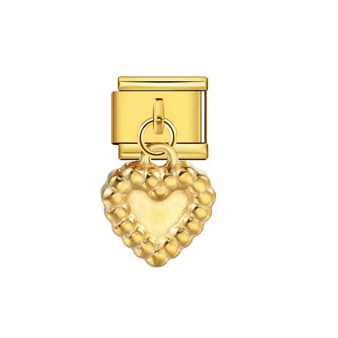 New Gold Bottom Love Pendant Italian Module Bracelet Stainless Steel Welding DIY Elastic Strap Chain Wholesale New Gold Bottom Love Pendant Italian Module Bracelet Stainless Steel Welding DIY Elastic Strap Chain Wholesale