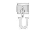 Silver Simplified Letter Italian Module Bracelet Titanium Steel Handmade DIY Hook Elastic Splicing Bracelet Accessories Silver Simplified Letter Italian Module Bracelet Titanium Steel Handmade DIY Hook Elastic Splicing Bracelet Accessories