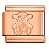 Rose Gold Titanium Steel Stamping Pattern DIY Italian Module Bracelet Italian Charm Bracelet Rose Gold Titanium Steel Stamping Pattern DIY Italian Module Bracelet Italian Charm Bracelet