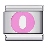 New Titanium Steel Pink English Letter DIY Italian Module Bracelet Italian Charm Bracelet New Titanium Steel Pink English Letter DIY Italian Module Bracelet Italian Charm Bracelet