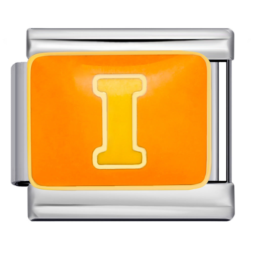 New Color Drip Oil Letter Italian Module Bracelet Titanium Steel Welding DIY Elastic Splicing Fashion Bracelet New Color Drip Oil Letter Italian Module Bracelet Titanium Steel Welding DIY Elastic Splicing Fashion Bracelet