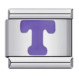New Titanium Steel Purple English Letter DIY Italian Module Bracelet Alphebat New Titanium Steel Purple English Letter DIY Italian Module Bracelet Alphebat