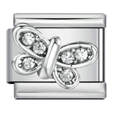 New Diamond Inlaid Titanium Steel Welding Drip Oil DIY Italian Module Bracelet Italian Charm Bracelet New Diamond Inlaid Titanium Steel Welding Drip Oil DIY Italian Module Bracelet Italian Charm Bracelet